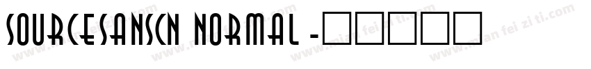 sourcesanscn normal字体转换